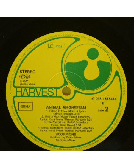 Scorpions Animal Magnetism 1980  (LP)