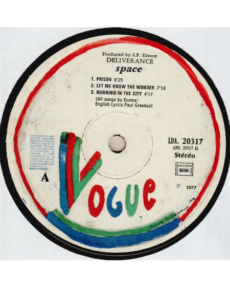 Space - Deliverance (France, 1977)  (LP)