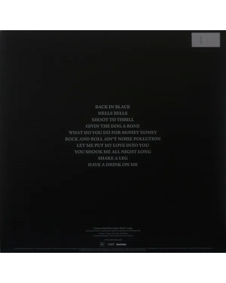 AC/DC. Back In Black (LP)